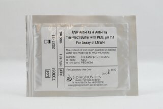 5-BUFFER USP Tris-NaCl-PEG-6000 Buffer salts pH 7.4 - US Pharmacopoeia